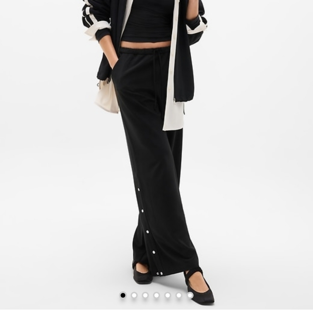 Athleta Black Wide-Leg Pants